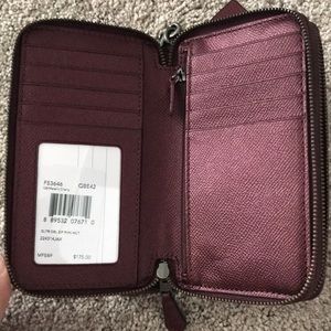 Coach Bags - Metallic Cherry Coach Wallet NWT Coach Bags - Metallic Cherry Coach Wallet NWT